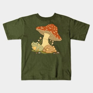 Mushroom Friends Kids T-Shirt